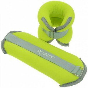 Lifefit ANKLE-WRIST WEIGHTS 2x0,5KG Neoprenová záťaž, zelená,sivá, veľkosť