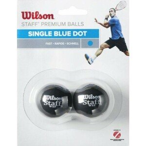 Wilson STAFF SQUASH 2 BALL BLU DOT   - Squashová loptička