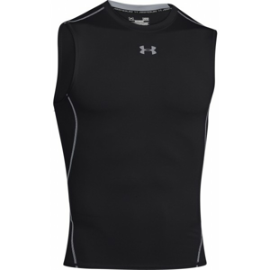 Under Armour UA HEATGEAR ARMOUR SLEEVELESS COMPRESSION T čierna L - Pánske kompresné tričko bez rukávov