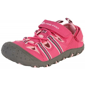 ALPINE PRO FOLEY ružová 32 - Detská letná obuv