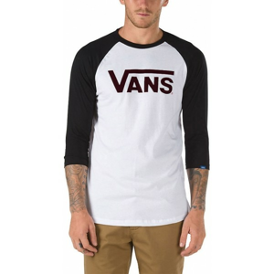 Vans CLASSIC RAGLAN Pánske tričko, biela, veľkosť M