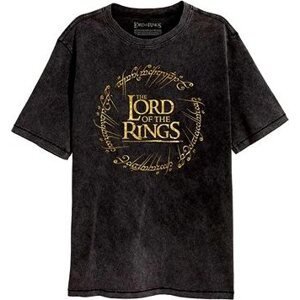 Lord Of The Rings|Pán prsteňov – Gold Foil Logo – tričko