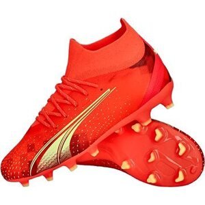 Puma Ultra Pro FG/AG Jr Fiery Coral-Fizzy Lig, veľkosť 35 EU