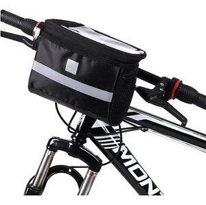 MG Handlebar cyklistická taška na riadidlá bicykla 2 l, čierna