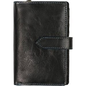 Dámska kožená peňaženka SEGALI 3743 čierna/modrá