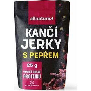 Allnature Kančie Jerky s čiernym korením 25 g