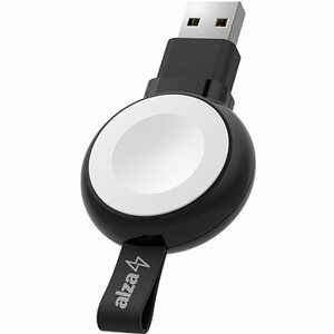 AlzaPower Wireless Watch charger 120 USB-A čierna