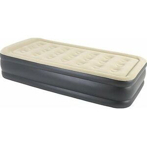 High Raised Airbed with built-in electric pump 196 cm brown