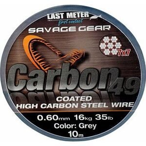 Savage Gear Carbon49 0,60 mm 16 kg 35 lb 10 m Coated Grey