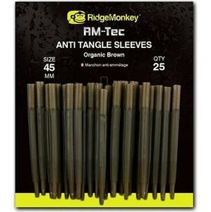 RidgeMonkey RM-Tec Anti Tangle Sleeves 45 mm Hnedý 25 ks