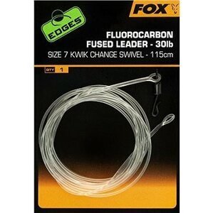 FOX Fluorocarbon Fused Leader Kwik Change Swivel 30lb Veľkosť 7 115 cm