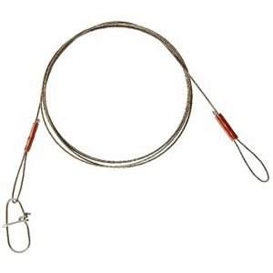 Cormoran 1×7 Wire Leader Loop and Snap Hook 9 kg 50 cm 2 ks