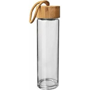 ORION Fľaša sklo/bambus viečko + sitko 0,45 l