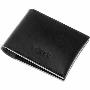 FIXED Wallet z pravej hovädzej kože čierna
