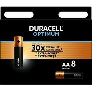 DURACELL Optimum alkalická batéria tužková AA 8 ks