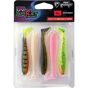 FOX Rage Spikey Shad Ultra UV 9 cm Mixed Colours 5 ks