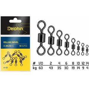 Delphin Rolling Swivel A-01 Veľkosť 10 14 kg 10 ks