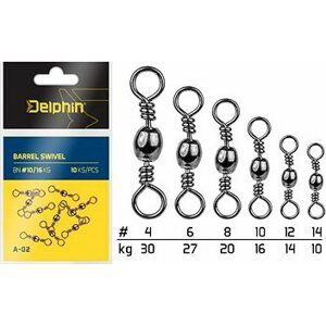 Delphin Barrel Swivel A-02 Veľkosť 6 27 kg 10 ks