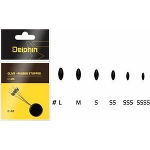 Delphin Olive Rubber Stopper Veľkosť SSSS