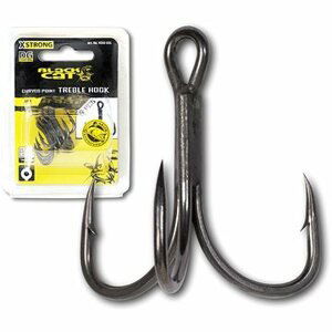 Black Cat Curved Point Treble Hook DG