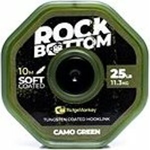 RidgeMonkey RM-Tec Rock Bottom Tungsten Coated Soft 25 lb 10 m Camo Green