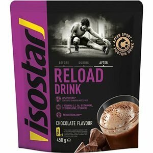 Isostar 450 g powder after sport reload čokoláda