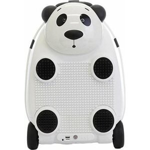 Detský kufor na diaľkové ovládanie s mikrofónom (Panda – biela), PD Toys 3707, 46 × 33,5 × 30,5 cm