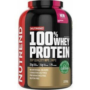 Nutrend 100 % Whey Proteín, 2250 g, malina