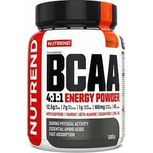 Nutrend BCAA Energy Mega Strong Powder, 500 g, pomaranč