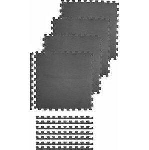 Spokey Scrab Ochranná puzzle podložka, 61 × 61 × 1 cm, sivá