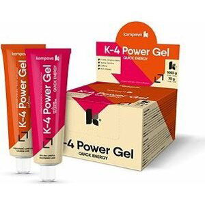 Kompava K4 Power Gel 70 g, 15 ks, malina-limetka