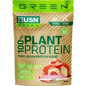 USN 100 % Plant Protein, 900 g, jahoda