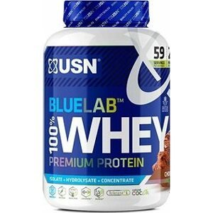 USN BlueLab 100 % Whey Premium Protein, 908 g, čokoláda
