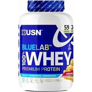 USN BlueLab 100 % Whey Premium Protein, 2000 g, karamelový popcorn