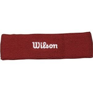 Wilson headband červená/biela veľ. UNI