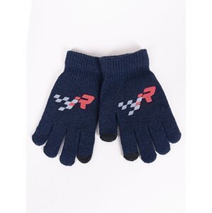 Yoclub Kids's Gloves RED-0108C-AA5E-001 Navy Blue