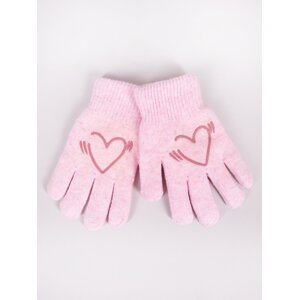 Yoclub Kids's Gloves RED-0200G-AA5A-003