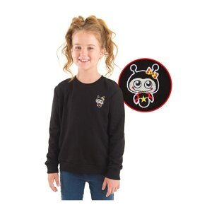 Denokids Ladybug Girls Black Sweatshirt