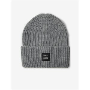 SAM73 Grey Unisex Ribbed Winter Beanie SAM 73 Dublin - Men