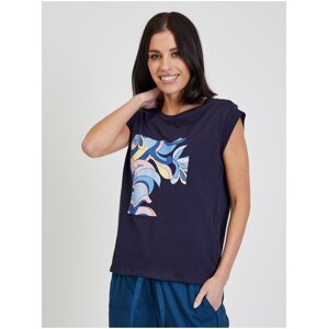 Dark blue women's T-shirt ORSAY - Women