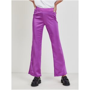 Purple Women's Satin Trousers ONLY Paige - Women