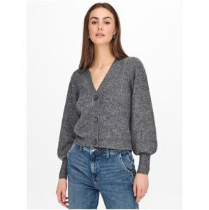 JDY Rea Grey Brindled Cardigan - Ladies