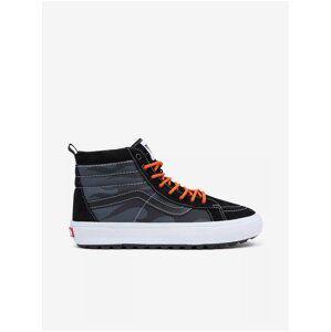 Mens Black-Grey Ankle Sneakers with Suede Details VANS UA - Men