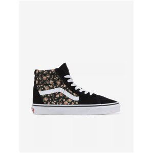 Vans Black Womens Floral Ankle Sneakers with Suede Details V - Women