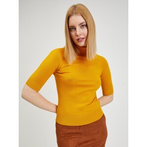 Yellow Ladies Short Sleeve Sweater ORSAY - Women