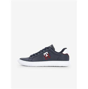 Tommy Hilfiger Dark blue Mens Leather Sneakers Tommy Jeans - Men