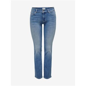 Blue women's straight fit jeans ONLY Alicia - Women