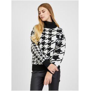 Black and white women's patterned sweater ORSAY - Women
