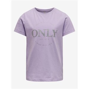 Light purple girly t-shirt ONLY Wendy - Girls