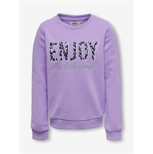 Light purple girly sweatshirt ONLY Lena - Girls